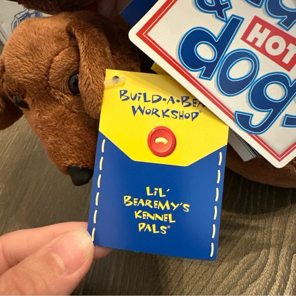 Build A Bear Dachshund Mommy 15in. Dog‎ & Puppy Bearemy Kennel Pals Plush NWT